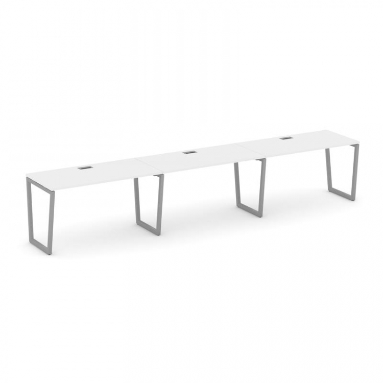 Style Project Рабочая станция 1 сторон. SN-4T2.ORS-054 Белый/Металл Серый/Заглушка Пластик Серебро 4