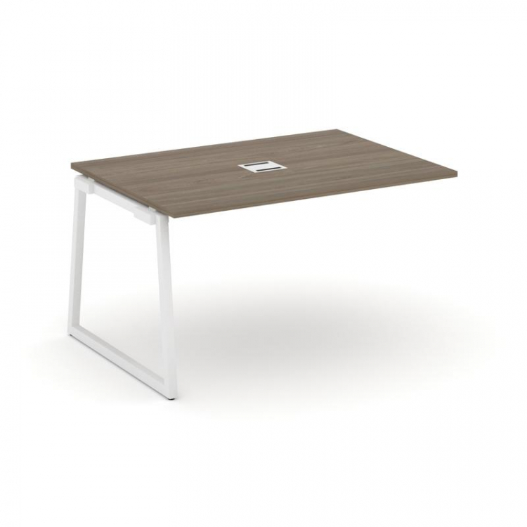 Style Project Проходной наб. элем. перег. стола SN-4T1.NSPRG-002 Вяз Благородный/Металл Белый/Заглуш