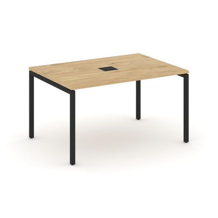 Style Project Стол переговорный SN-4P.SPRG-004 Тиквуд Светлый/Металл Черный 1580*980*750