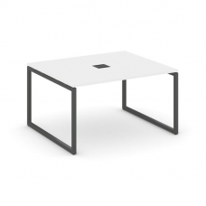 Стайл Проджект Стол переговорный SN-4O.SPRG-032 Белый/Металл Антрацит 1180*1180*750