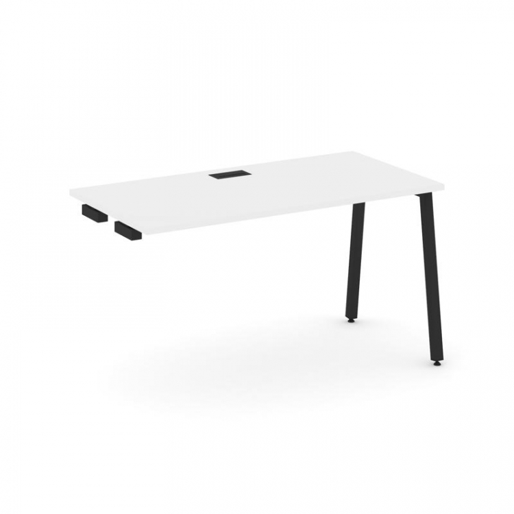 Style Project Стол-приставка к опор. элем. SN-4A.OPRS-003 Белый/Металл Черный 1380*600*750