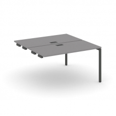 Стайл Проджект Стол приставка к опорным элементам SN-4P.DPRS-022 Серый Пепел/Металл Антрацит 1180*16