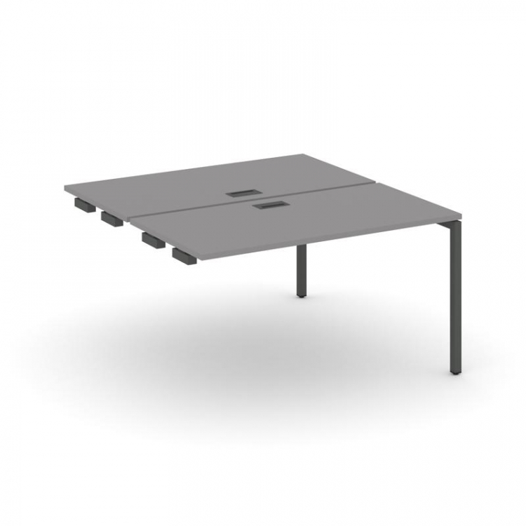 Стайл Проджект Стол приставка к опорным элементам SN-4P.DPRS-022 Серый Пепел/Металл Антрацит 1180*16