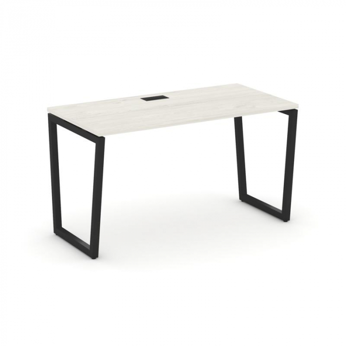 Style Project Стол письменный SN-4T2.SP-023 Дуб Наварра/Металл Черный/Заглушка Пластик Черный 1380*8