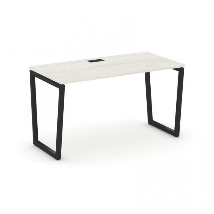 Style Project Стол письменный SN-4T2.SP-023 Дуб Наварра/Металл Черный/Заглушка Пластик Черный 1380*8