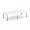 Style Project Стол переговорный SN-4A.SPRG-044.3 Белый/Металл Серый 3160*1180*750