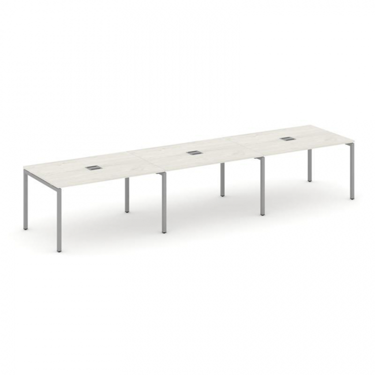 Style Project Стол переговорный SN-4P.SPRG-023 Дуб Наварра/Металл Серый 4410*980*750