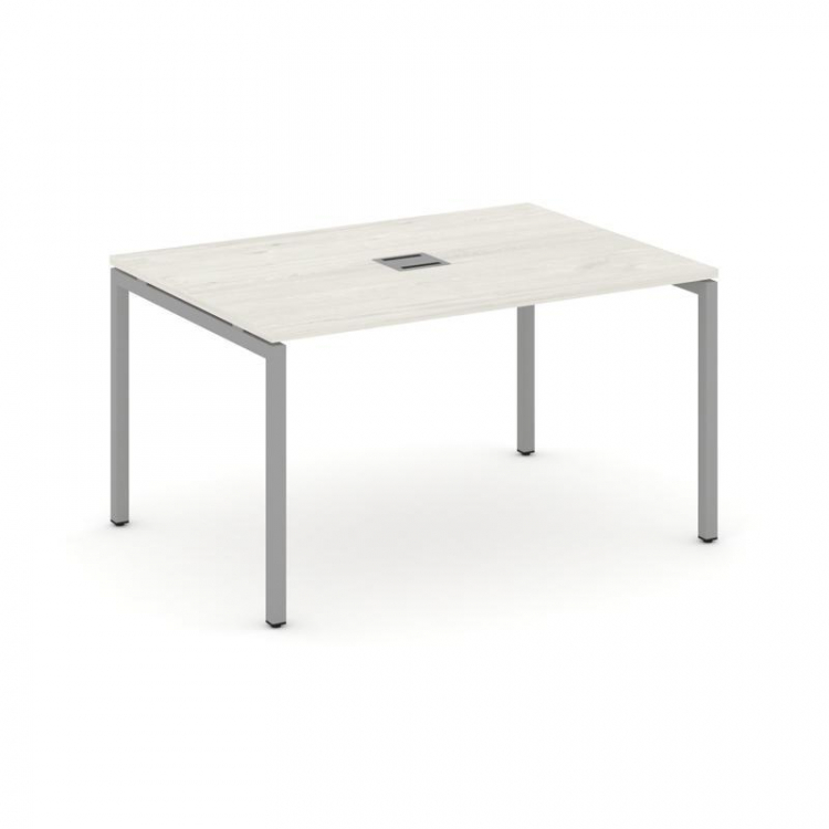 Style Project Стол переговорный SN-4P.SPRG-003 Дуб Наварра/Металл Серый 1380*980*750