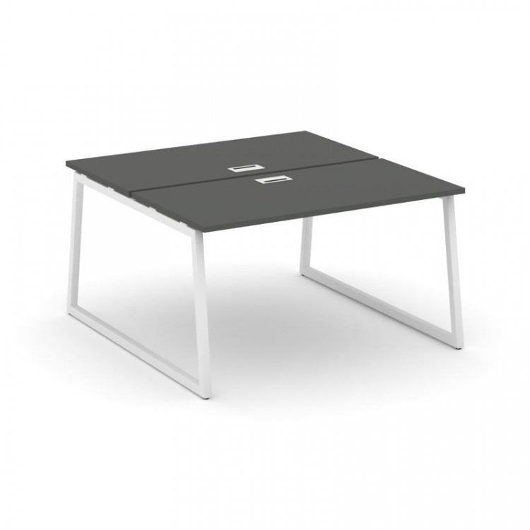 Style Project Рабочая станция 2-х сторон. SN-4T1.DRS-004 Антрацит/Металл Белый/Заглушка Пластик Белы
