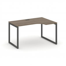 Style Project Стол рабочий эргоном. SN-4O.SPA-021(R) Вяз Благородный/Металл Антрацит 1380*800/980*75
