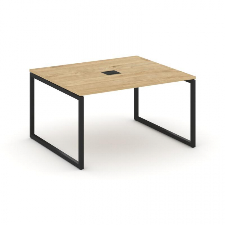 Style Project Стол переговорный SN-4O.SPRG-033 Тиквуд Светлый/Металл Черный 1380*1180*750