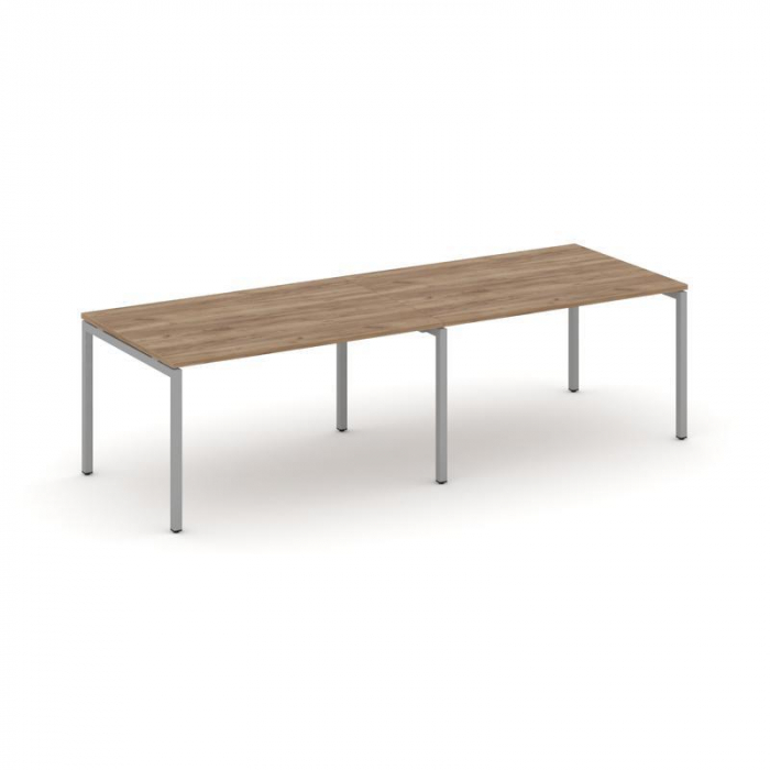 Стайл Проджект Стол переговорный SN-4P.SPRG-014.3 Дуб Табак/Металл Серый 3160*980*750