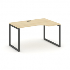 Style Project Стол рабочий эргоном. SN-4O.SPA-001(R) Акация Лорка/Металл Антрацит 1380*600/980*750