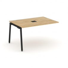 Style Project Проходной наб. элем. перег. стола SN-4A.NSPRG-001 Тиквуд Светлый/Металл Черный 980*980