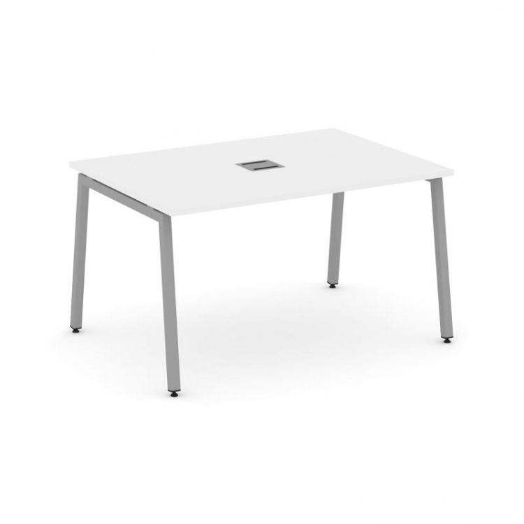 Style Project Стол переговорный SN-4A.SPRG-004 Белый/Металл Серый 1580*980*750