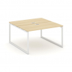Style Project Рабочая станция 2-х сторон. SN-4O.DRS-022 Акация Лорка/Металл Белый 1180*1632*750