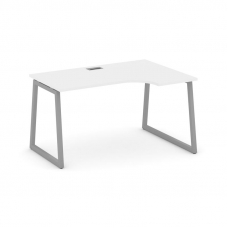 Style Project Стол рабочий эргоном. SN-4T1.SPA-001(R) Белый/Металл Серый/Заглушка Пластик Серебро 13