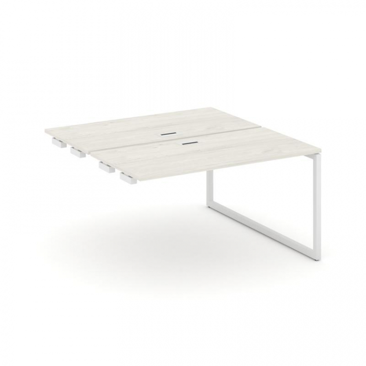 Style Project Стол-приставка к опор. элем. SN-4O.DPRS-022 Дуб Наварра/Металл Белый 1180*1632*750