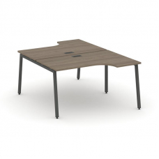 Style Project Рабочая станция эргоном. SN-4A.DRPA-002 Вяз Благородный/Металл Антрацит 1580*1232/1992