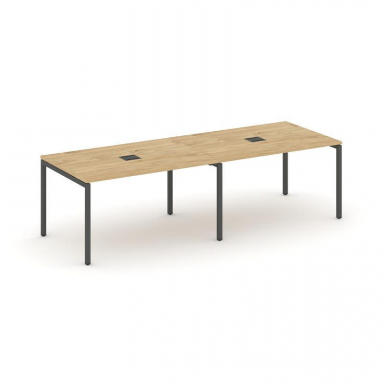 Style Project Стол переговорный SN-4P.SPRG-011 Тиквуд Светлый/Металл Антрацит 1960*980*750