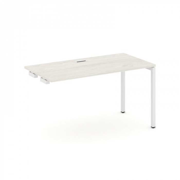 Style Project Стол-приставка к опор. элем. SN-4P.OPRS-024 Дуб Наварра/Металл Белый 1580*800*750