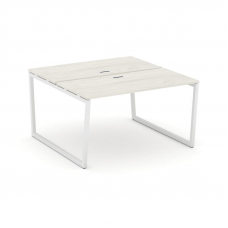 Style Project Рабочая станция 2-х сторон. SN-4T2.DRS-012 Дуб Наварра/Металл Белый/Заглушка Пластик Б