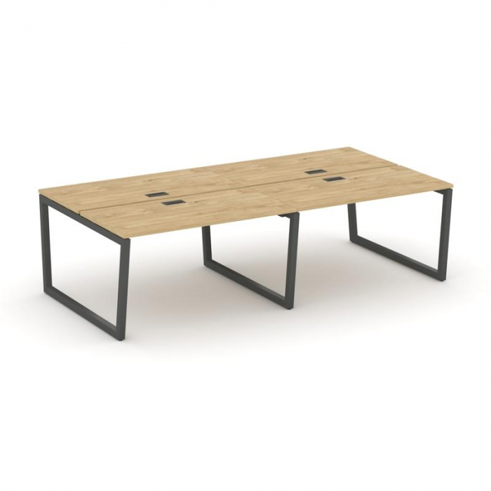 Style Project Рабочая станция 2-х сторон. SN-5T2.DRS-033 Тиквуд Светлый/Металл Антрацит/Заглушка Пла