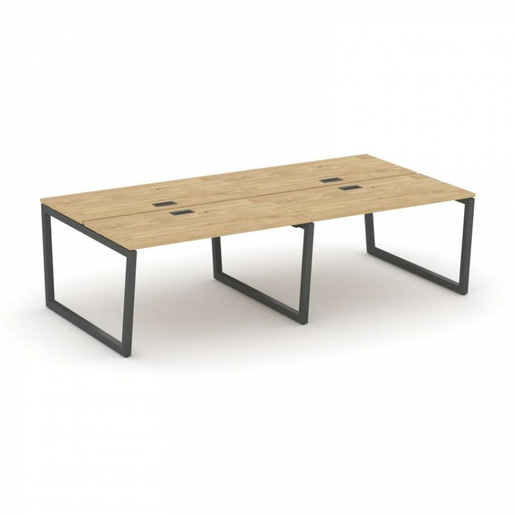 Style Project Рабочая станция 2-х сторон. SN-5T2.DRS-033 Тиквуд Светлый/Металл Антрацит/Заглушка Пла