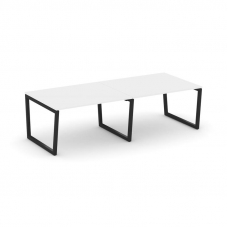 Style Project Стол переговорный SN-5T2.SPRG-042.3 Белый/Металл Черный 2360*1180*750
