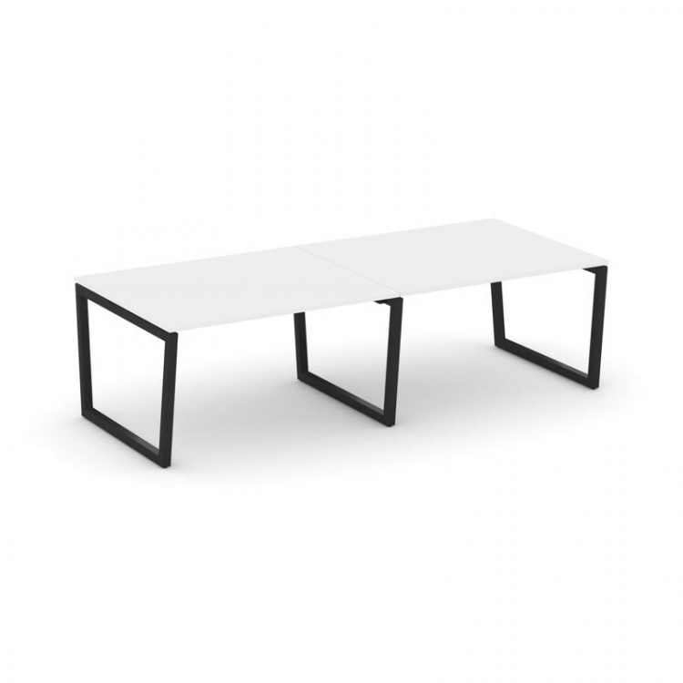 Style Project Стол переговорный SN-5T2.SPRG-042.3 Белый/Металл Черный 2360*1180*750