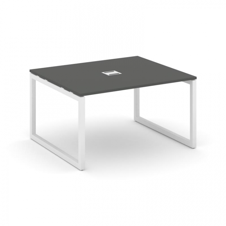 Стайл Проджект Стол переговорный SN-5O.SPRG-033 Антрацит/Металл Белый 1380*1180*750