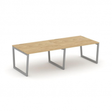 Style Project Стол переговорный SN-5T2.SPRG-044.3 Тиквуд Светлый/Металл Серый 3160*1180*750