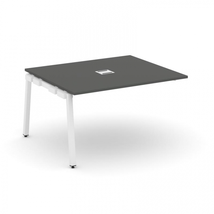 Style Project Проходной наб. элем. перег. стола SN-5A.NSPRG-033 Антрацит/Металл Белый 1380*1180*750