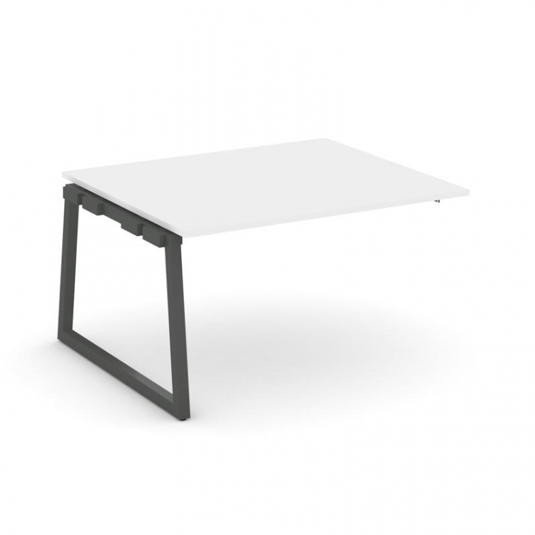 Style Project Проходной наб. элем. перег. стола SN-5T1.NSPRG-032.3 Белый/Металл Антрацит 1180*1180*7