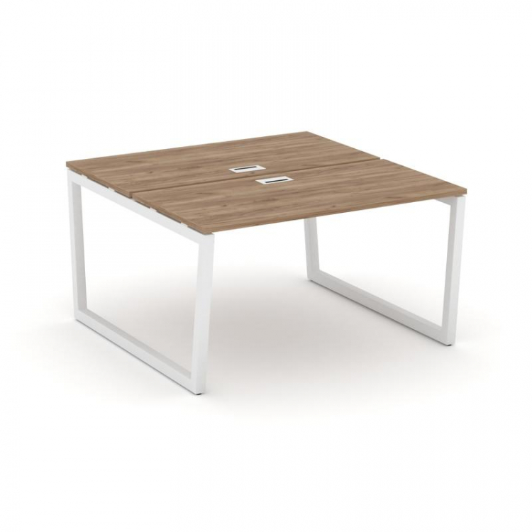 Style Project Рабочая станция 2-х сторон. SN-5T2.DRS-002 Дуб Табак/Металл Белый/Заглушка Пластик Бел