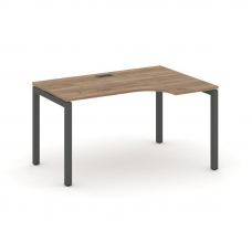 Style Project Стол рабочий эргоном. SN-5P.SPA-001(R) Дуб Табак/Металл Антрацит 1380*600/980*750