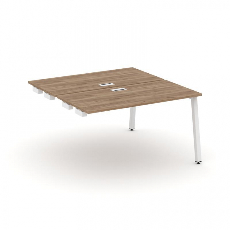 Style Project Стол-приставка к опор. элем. SN-5A.DPRS-001 Дуб Табак/Металл Белый 980*1232*750