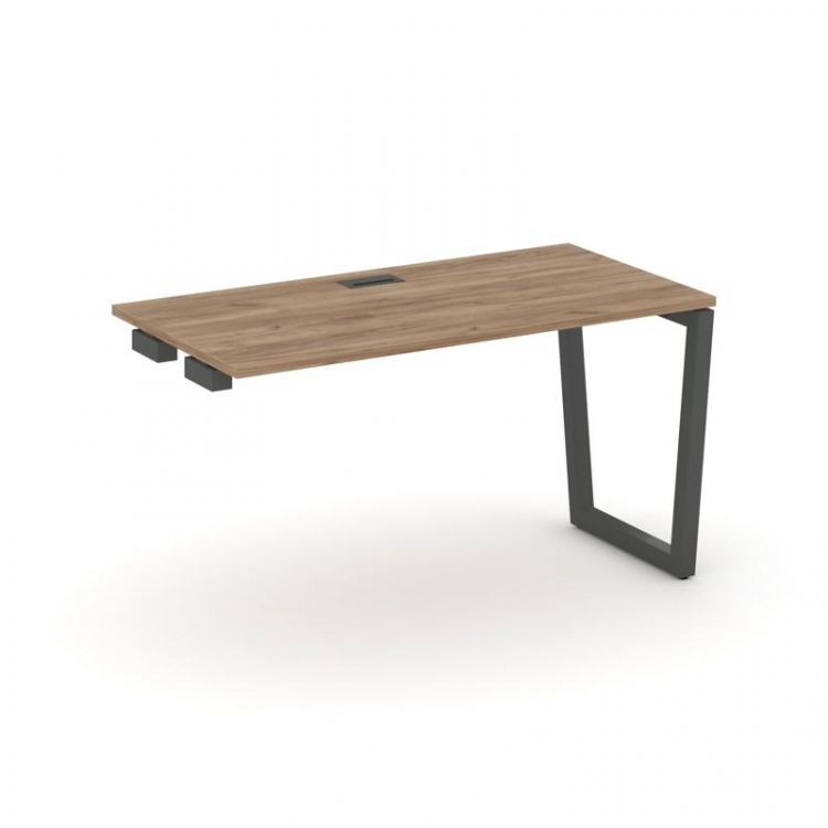 Style Project Стол-приставка к опор. элем. SN-5T2.OPRS-002 Дуб Табак/Металл Антрацит/Черный Пластик