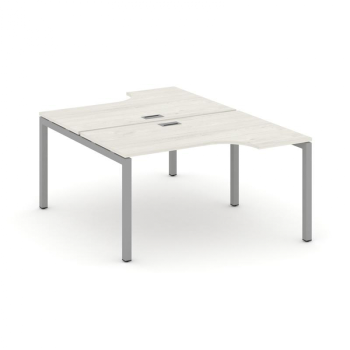 Style Project Рабочая станция эргоном. SN-5P.DRPA-012 Дуб Наварра/Металл Серый 1580*1432/1992*750