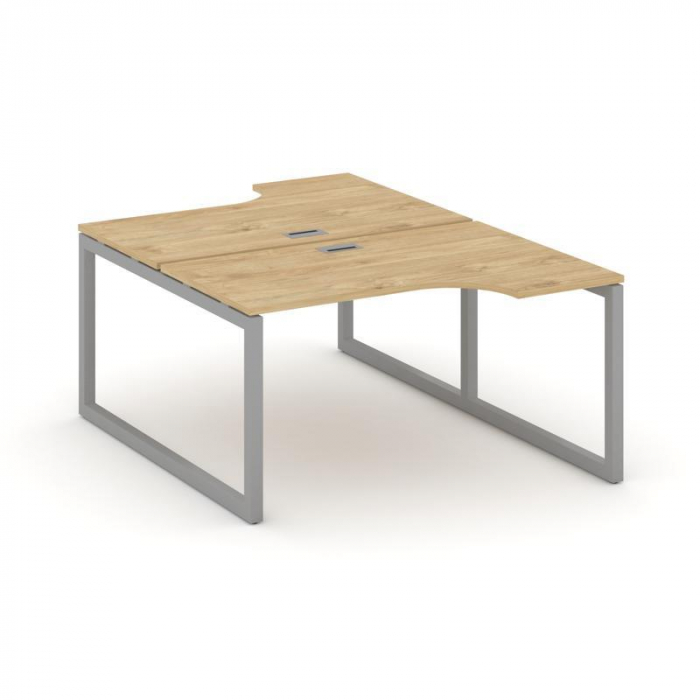 Style Project Рабочая станция эргоном. SN-5O.DRPA-022 Тиквуд Светлый/Металл Серый 1580*1632/1992*750