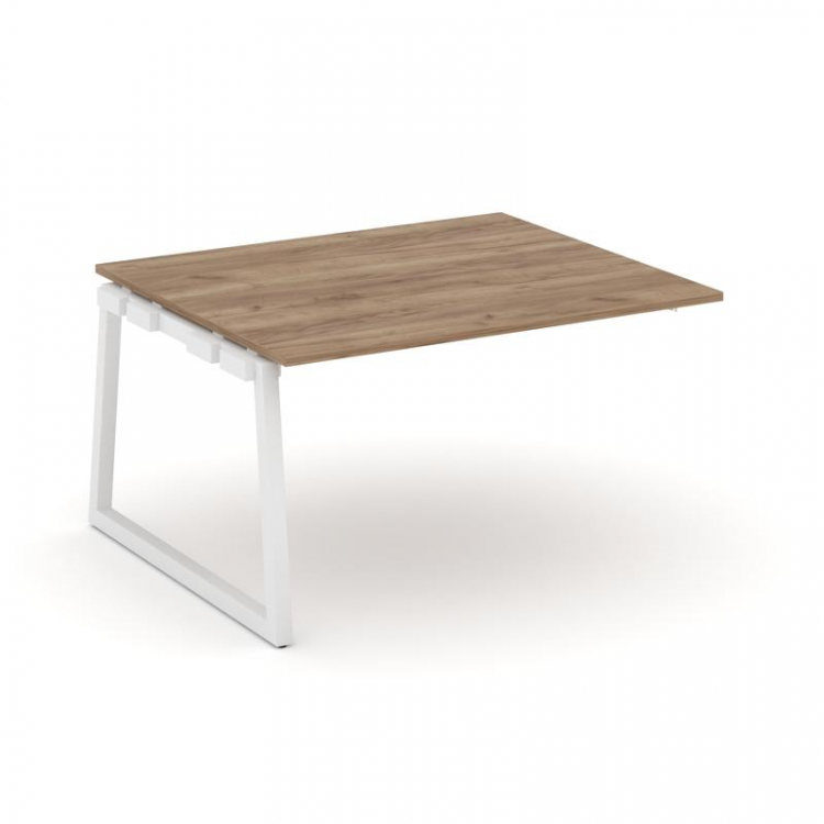 Style Project Проходной наб. элем. перег. стола SN-5T1.NSPRG-034.3 Дуб Табак/Металл Белый 1580*1180*