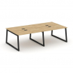 Style Project Рабочая станция 2-х сторон. SN-5T1.DRS-034 Тиквуд Светлый/Металл Черный/Заглушка Пласт