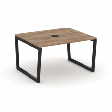 Style Project Стол переговорный SN-5T2.SPRG-032 Дуб Табак/Металл Черный/Заглушка Металл Черный 1180*