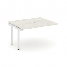 Style Project Проходной наб. элем. перег. стола SN-5P.NSPRG-033 Дуб Наварра/Металл Белый 1380*1180*7