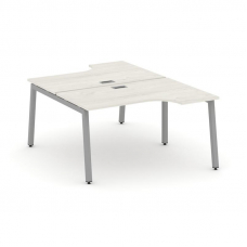 Style Project Рабочая станция эргоном. SN-5A.DRPA-021 Дуб Наварра/Металл Серый 1380*1632/1992*750