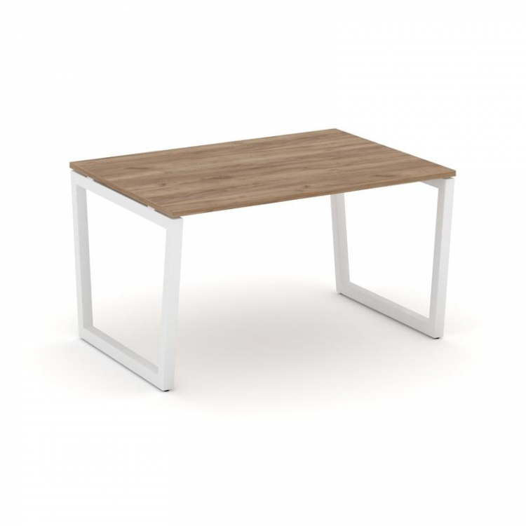 Style Project Стол переговорный SN-5T2.SPRG-001.3 Дуб Табак/Металл Белый 980*980*750