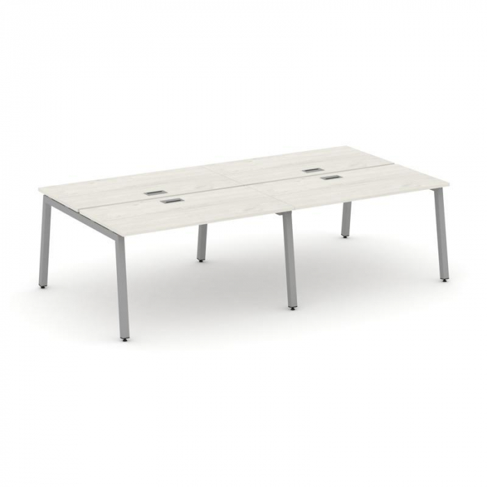 Style Project Рабочая станция 2-х сторон. SN-5A.DRS-054 Дуб Наварра/Металл Серый 3160*1632*750
