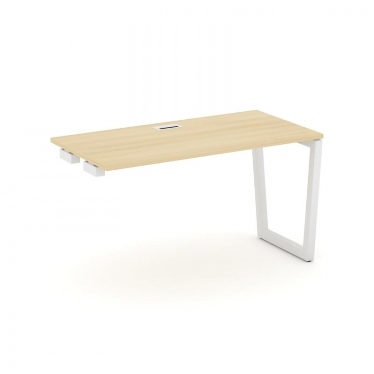Style Project Стол-приставка к опор. элем. SN-5T2.OPRS-001 Акация Лорка/Металл Белый/Заглушка Пласти