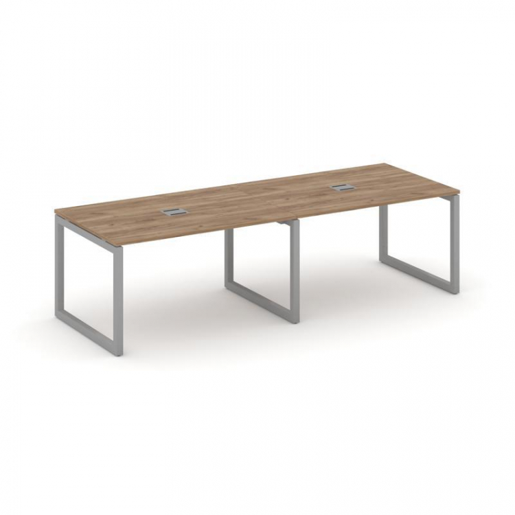 Style Project Стол переговорный SN-5O.SPRG-011 Дуб Табак/Металл Серый 1960*980*750