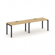 Style Project Рабочая станция 1 сторон. SN-5P.ORS-003 Тиквуд Светлый/Металл Черный 2760*600*750